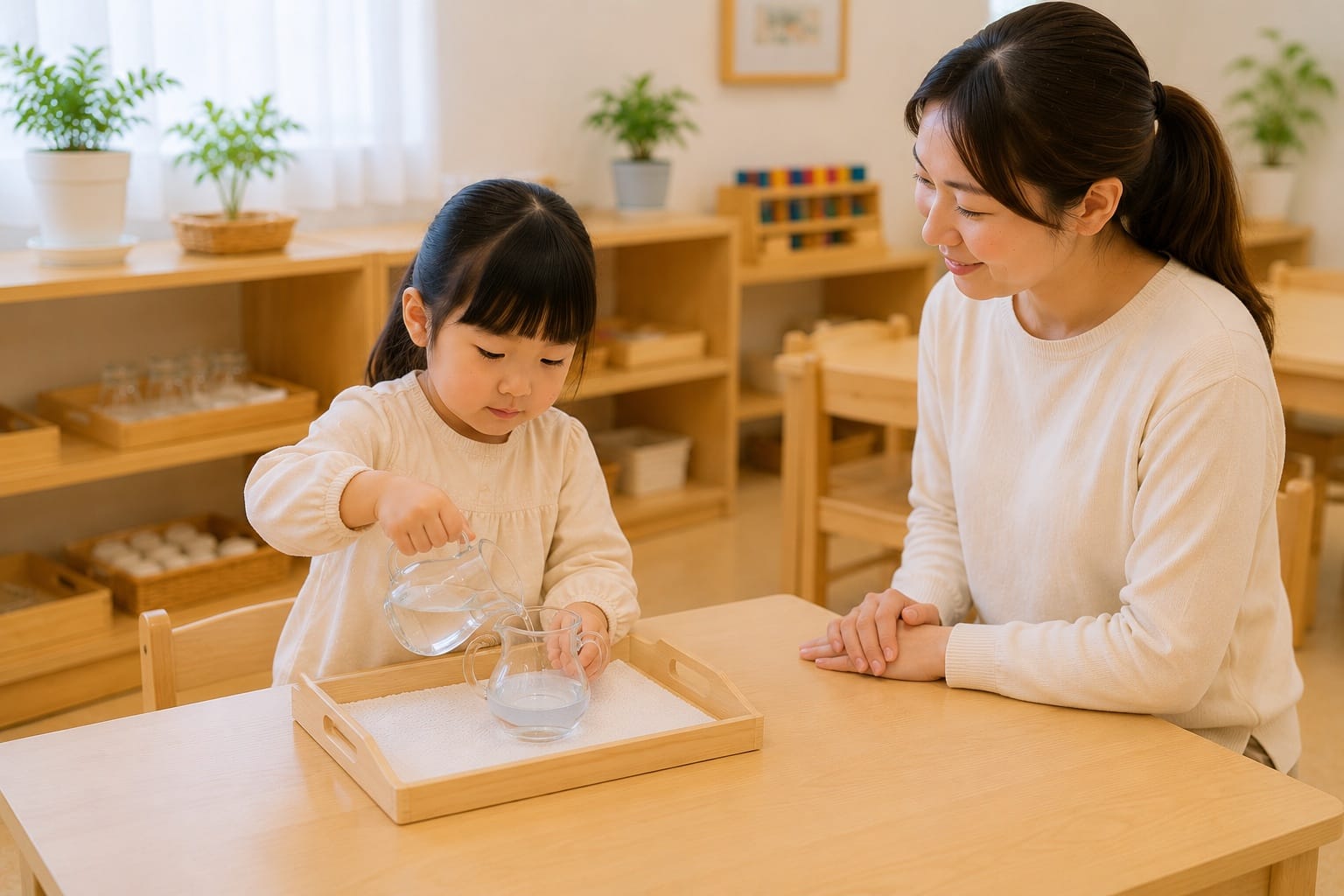 1対1でおしごとに向き合う様子