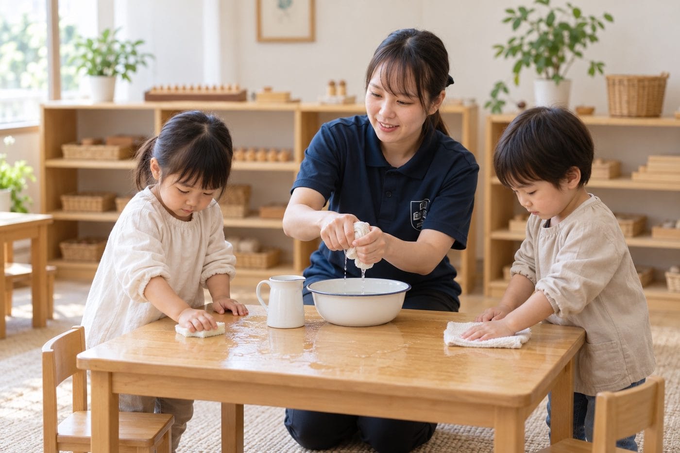 日常生活の練習の様子